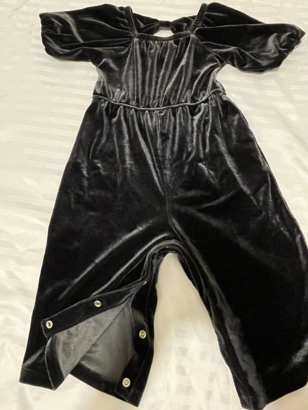 Old Navy gray Velvet Jumpsuit Romper